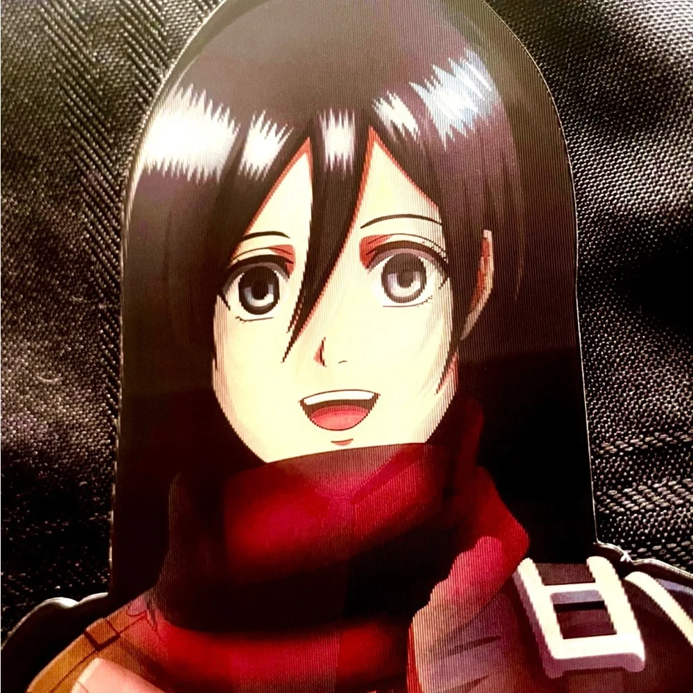 Mikasa Ackerman - Attack on Titan Anime 3D Lenticular Motion Sticker